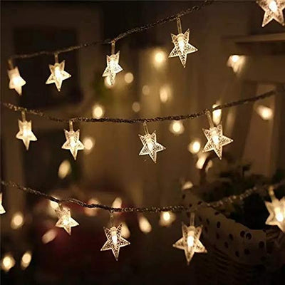Desidiya® Golden Round Metallic LED String Lights – 3M Festive Plug-in Décor for Diwali & Celebrations