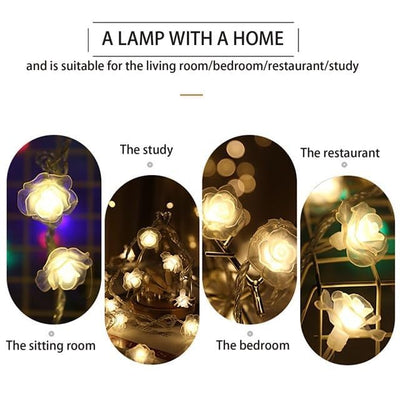 Desidiya® Golden Round Metallic LED String Lights – 3M Festive Plug-in Décor for Diwali & Celebrations