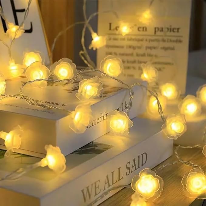 Desidiya® Golden Round Metallic LED String Lights – 3M Festive Plug-in Décor for Diwali & Celebrations