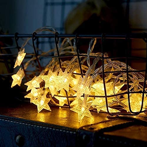Desidiya® Golden Round Metallic LED String Lights – 3M Festive Plug-in Décor for Diwali & Celebrations