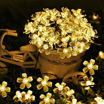 Desidiya® Golden Round Metallic LED String Lights – 3M Festive Plug-in Décor for Diwali & Celebrations