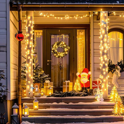 Desidiya® Golden Round Metallic LED String Lights – 3M Festive Plug-in Décor for Diwali & Celebrations