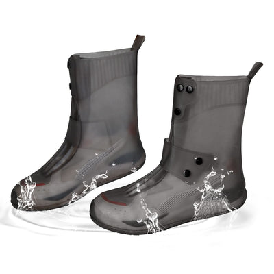 Aqua Shield Max – Reusable Waterproof Shoe Protector (Tall, Grey, Size 9)