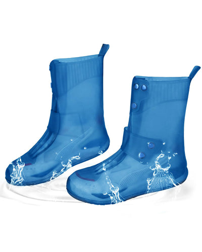 Aqua Shield Max – Reusable Waterproof Shoe Protector (Tall, Grey, Size 9)