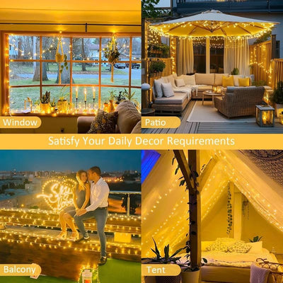 Desidiya® Golden Round Metallic LED String Lights – 3M Festive Plug-in Décor for Diwali & Celebrations