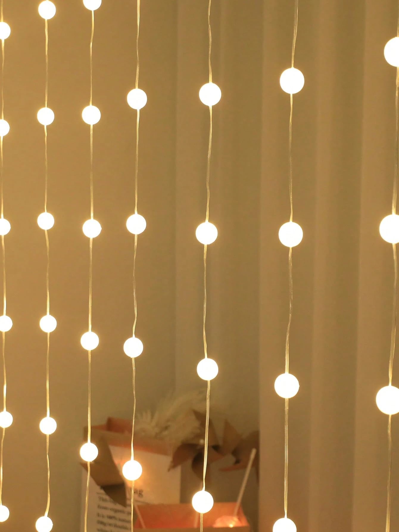 Desidiya® Golden Round Metallic LED String Lights – 3M Festive Plug-in Décor for Diwali & Celebrations