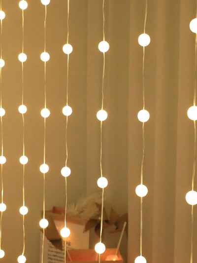 Desidiya® Golden Round Metallic LED String Lights – 3M Festive Plug-in Décor for Diwali & Celebrations