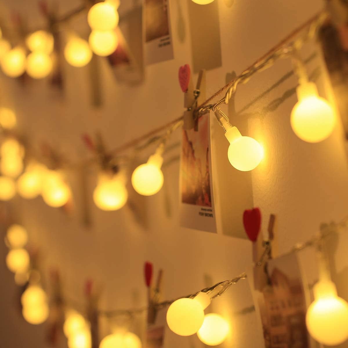 Desidiya® Golden Round Metallic LED String Lights – 3M Festive Plug-in Décor for Diwali & Celebrations