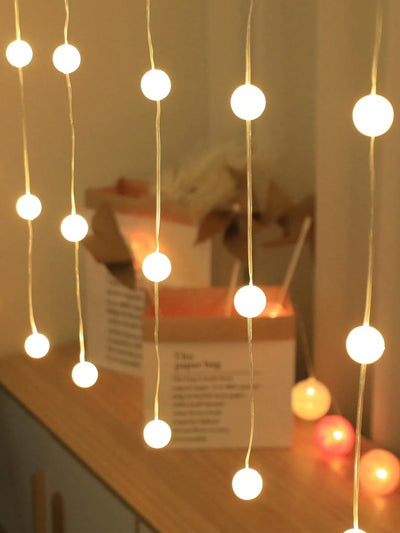 Desidiya® Golden Round Metallic LED String Lights – 3M Festive Plug-in Décor for Diwali & Celebrations