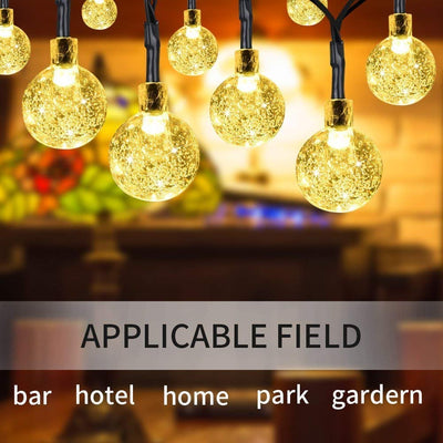 Desidiya® Golden Round Metallic LED String Lights – 3M Festive Plug-in Décor for Diwali & Celebrations