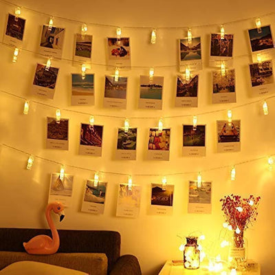 Desidiya® Golden Round Metallic LED String Lights – 3M Festive Plug-in Décor for Diwali & Celebrations