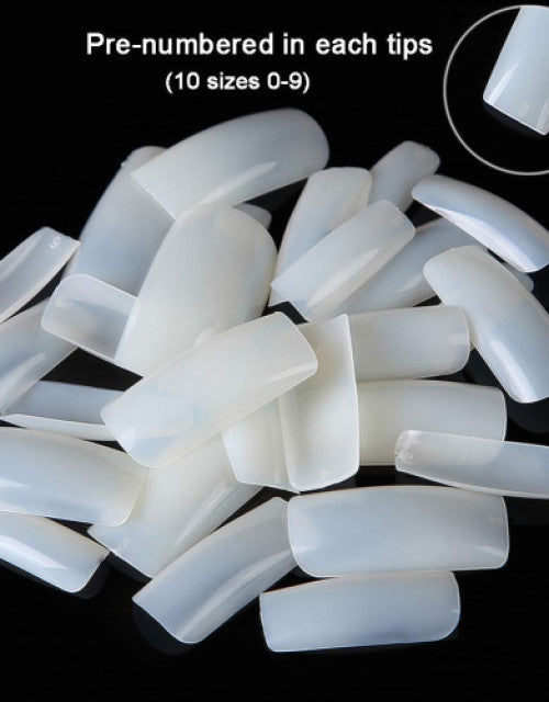 ARTIFICIAL PLAIN WHITE NAILS