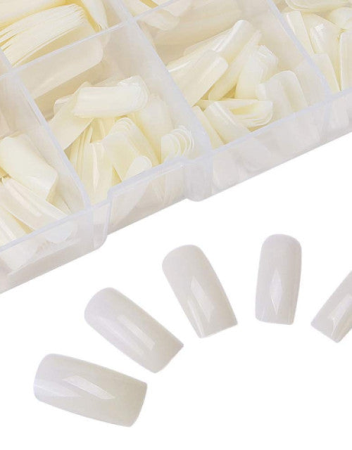 ARTIFICIAL PLAIN WHITE NAILS