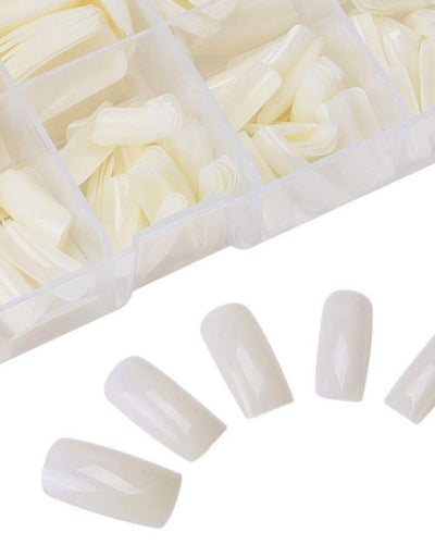 ARTIFICIAL PLAIN WHITE NAILS