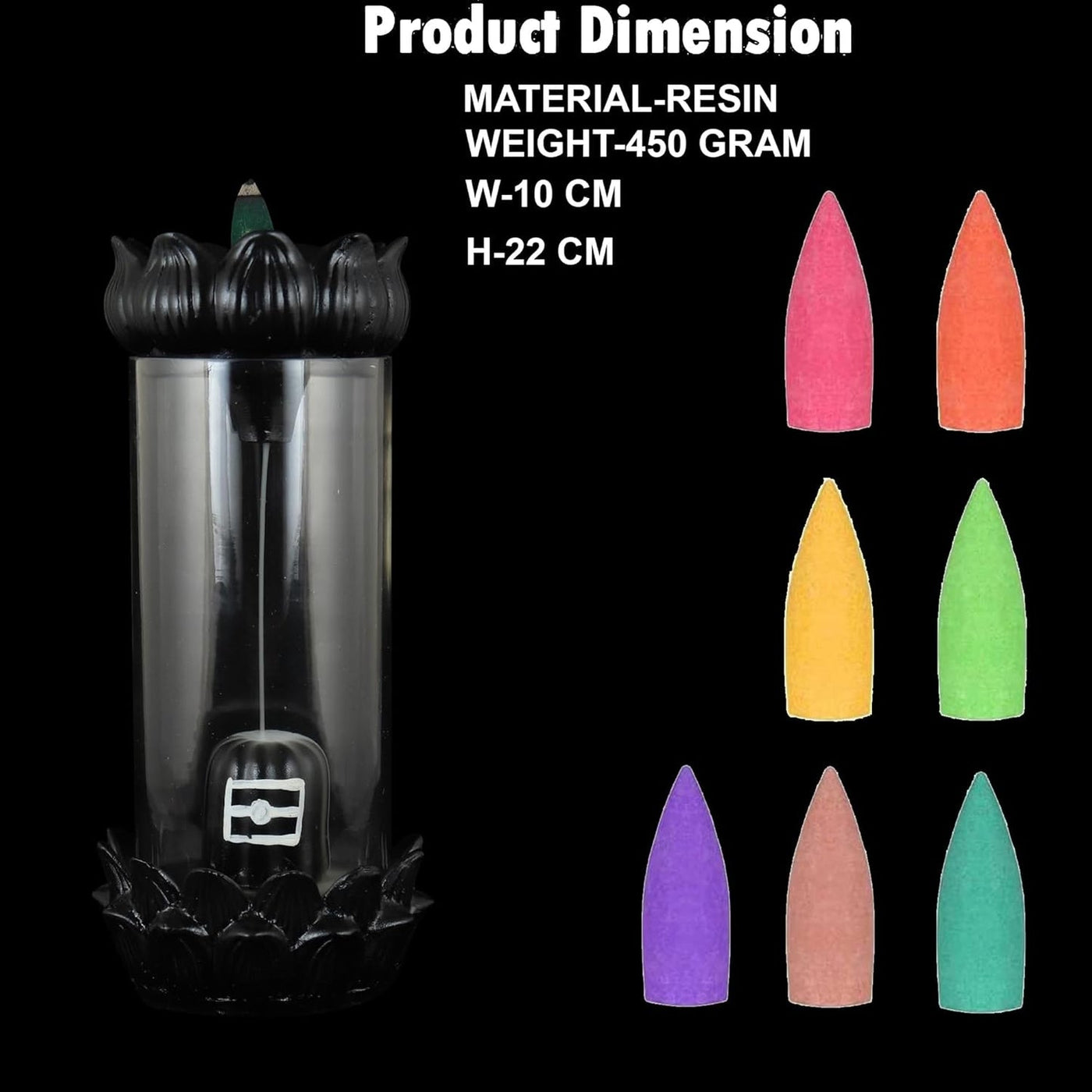 Shiva Linga Cylinder Glass
